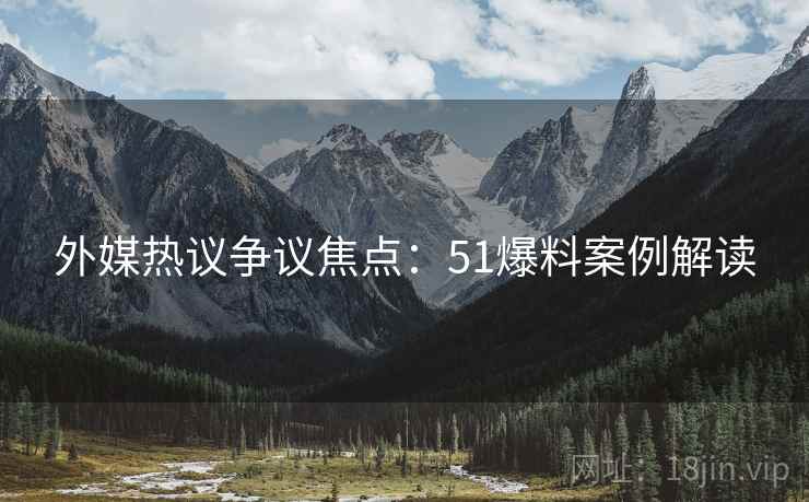 外媒热议争议焦点：51爆料案例解读