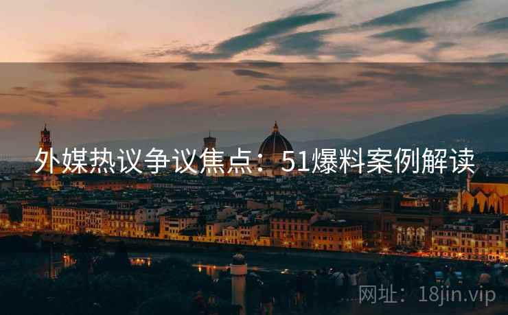 外媒热议争议焦点：51爆料案例解读