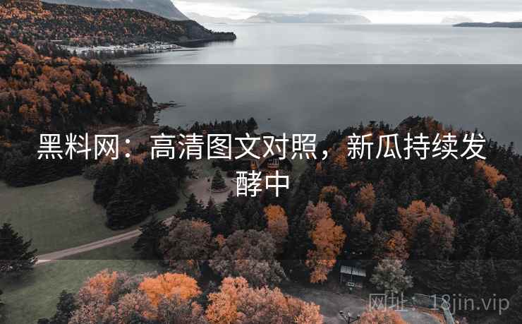 黑料网：高清图文对照，新瓜持续发酵中