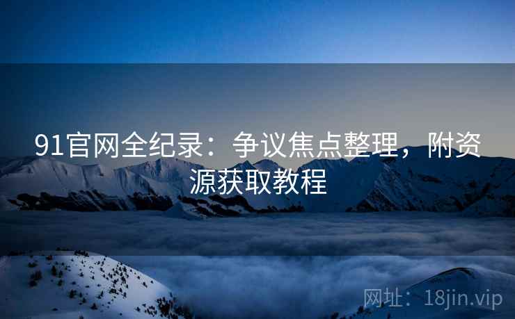 91官网全纪录：争议焦点整理，附资源获取教程