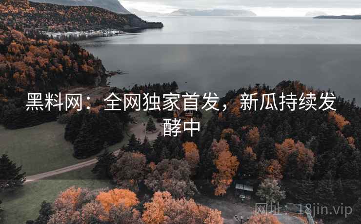 黑料网：全网独家首发，新瓜持续发酵中